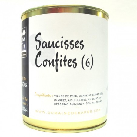 Saucisses confites