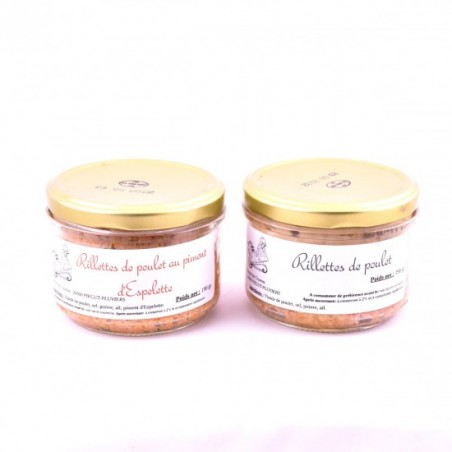 Lot de 2 rillettes de poulet