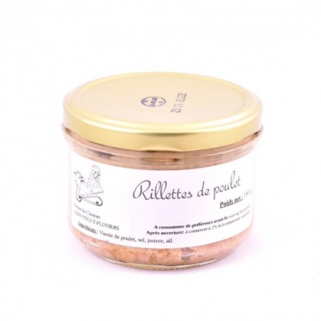 3 rillettes de poulet fermier