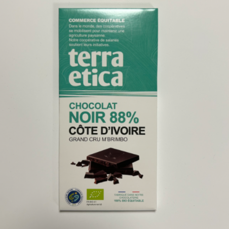 Tablette chocolat noir 88%...