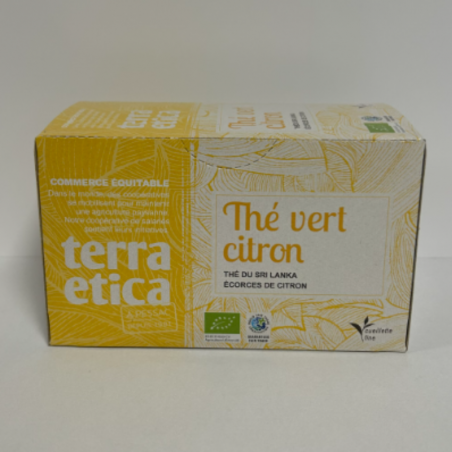 Thé vert citron - 20 sachets 