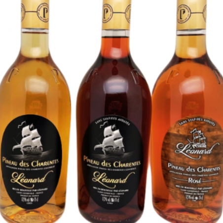 Trio découverte Léonard - Pineau Blanc-Rouge-Rosé