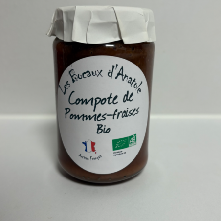 Compote de Pommes-Fraises bio